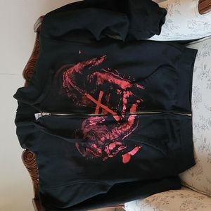 Ozzy Osbourne Womens Zippered Hoodie Size Medium Lightly Worn